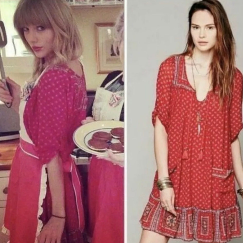 Free People Penny Lane Dress Red Taylor Swift S